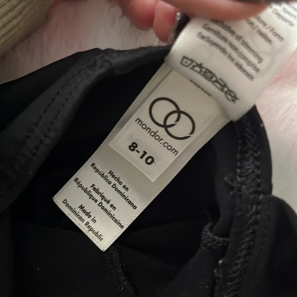 Girls 8-10 Black Mondor Leotard - Picture 5 of 5